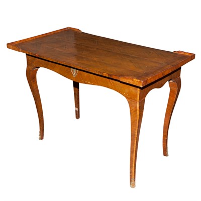 Lot 228 - Italian Walnut Slide Top Desk/Table Height 31...