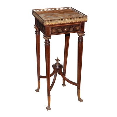 Lot 284 - Herter Brother's Style Onyx Top Inlaid...