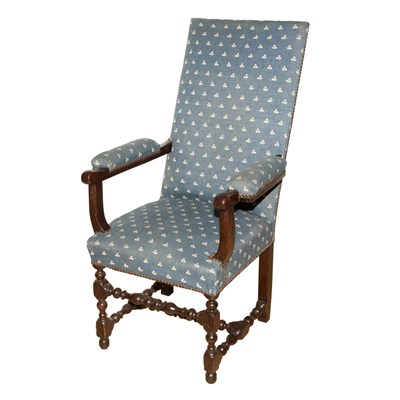 Lot 78 - Jacobean Style Upholstered Oak Armchair