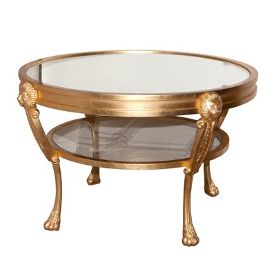 Lot 273 - Art Deco Style Mirror Top Giltwood Center...