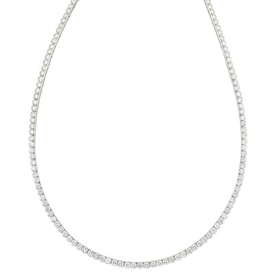 Lot 307 - Platinum and Diamond Necklace, Van Cleef & Arpels