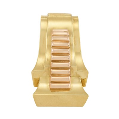 Lot 135 - Two-Color Gold Clip, Cartier, Paris