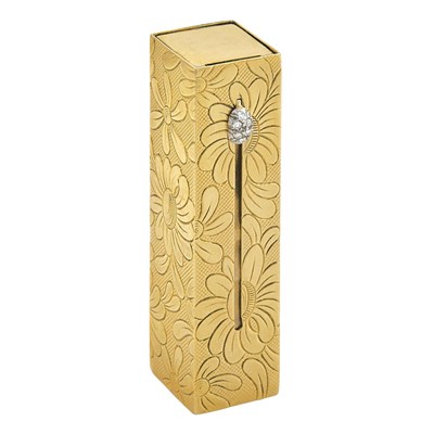 Lot 255 - Gold, Platinum and Diamond Lipstick Case, Van Cleef & Arpels