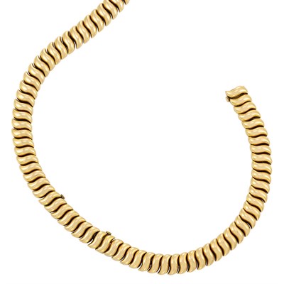Lot 136 - Gold Necklace/Bracelet Combination, Boucheron, Paris