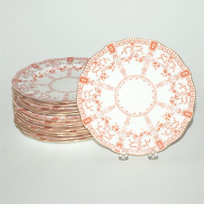 Lot 368 - Set of Twelve Royal Crown Derby Porcelain...