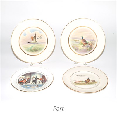 Lot 155 - Set of Twelve Lenox Bird Decorated Porcelain...