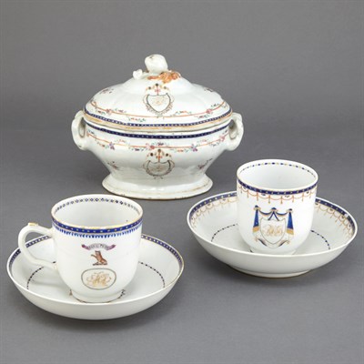 Lot 129 - Assembled Set of Seven Chinese Export...