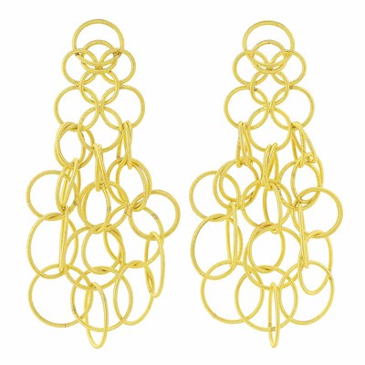 Lot 175 - Pair of Gold 'Hawaii' Pendant-Earrings, Buccellati