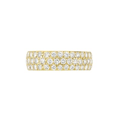 Lot 28 - Gold and Diamond Band Ring, Van Cleef & Arpels