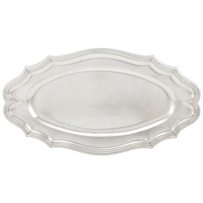 Lot 216 - Cardeilhac Silver Meat Platter Of shaped oval...