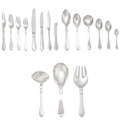 Lot 221 - Georg Jensen Sterling Silver Flatware Service...