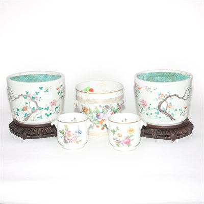 Lot 135 - Pair of Chinese Famille Rose Porcelain...