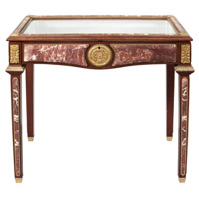 Lot 250 - Louis XVI Style Gilt-Metal and Marble Mounted...
