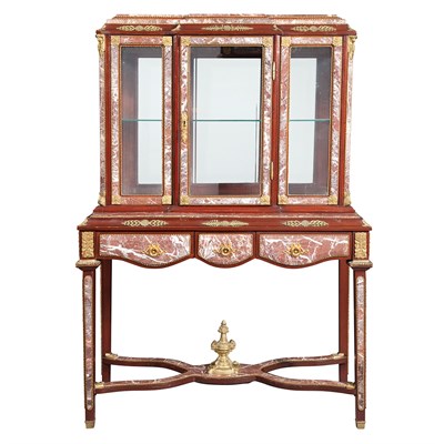 Lot 251 - Louis XVI Style Gilt-Metal and Marble Mounted...