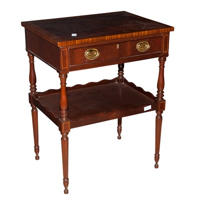 Lot 139 - Regency Style Inlaid Mahogany Side Table...