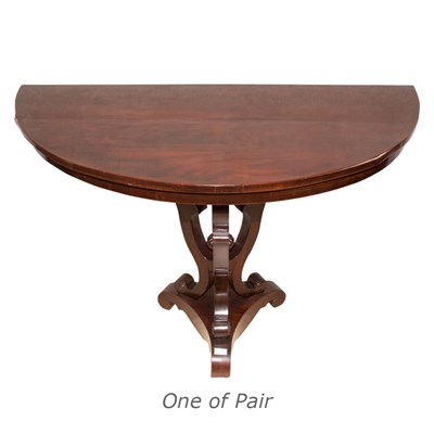 Lot 201 - Pair of American Mahogany Consoles Height 31...