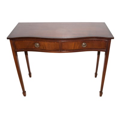 Lot 212 - George III Style Banded Mahogany Serving Table...