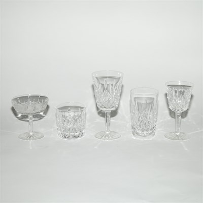 Lot 216 - Waterford Glass Stemware Service In the...