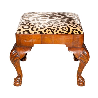 Lot 218 - George II Style Mahogany Stool Height 19...