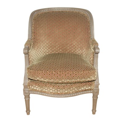 Lot 279 - Louis XVI Style Painted Wood Bergere