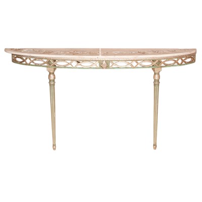 Lot 289 - Neoclassical Style Mable Top Painted Wood...