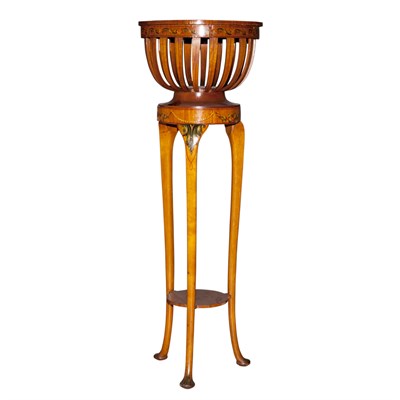 Lot 300 - Edwardian Style Painted Fruitwood Jardiniere...