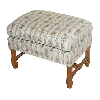 Lot 319 - Provincial Style Upholstered Stool Height 20...