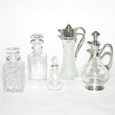 Lot 322 - Group of Five Decanters; Together with a Group...