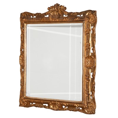 Lot 324 - Rococo Style Gilt-Wood Mirror Height 52 inches,...