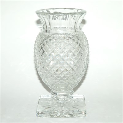 Lot 370 - Glass Centerpiece Vase Height 16 inches.