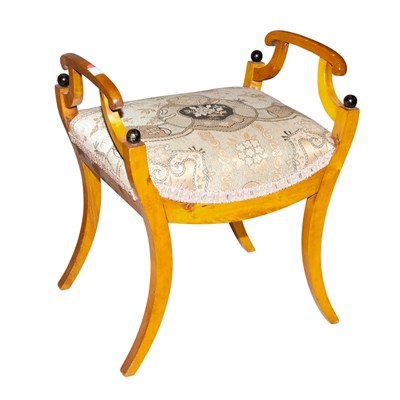 Lot 380 - Biedermeier Style Part Ebonized Birch...