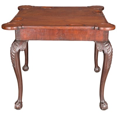 Lot 418 - George II Mahogany Concertina Action Games...