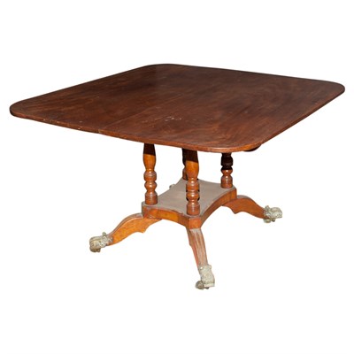 Lot 270 - Regency Style Mahogany Dining Table Height 27...