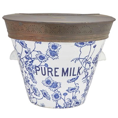 Lot 338 - Staffordshire Blue and White Milk Pottery Milk...