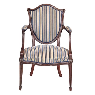 Lot 236 - George III Mahogany Open Armchair In the...