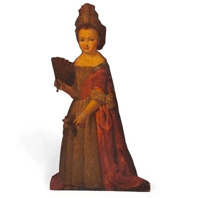 Lot 99 - Pair of Victorian Polychrome Decorated Dummy...
