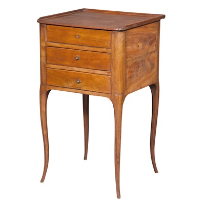Lot 541 - French Provincial Style Fruitwood Bedside...