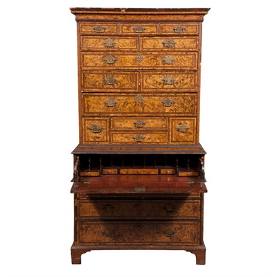 Lot 101 - George I Stained Field Maple and Rosewood...