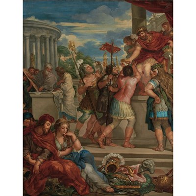 Lot 122 - Italian School 19th Century A King Dividing...