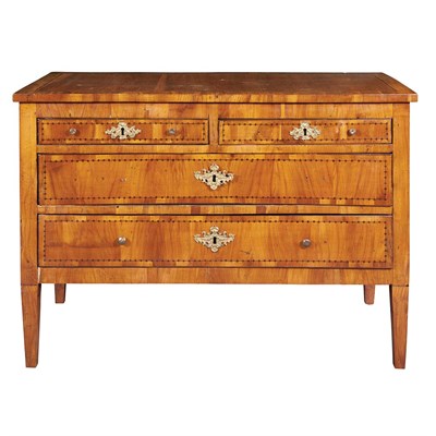 Lot 316 - Italian Neoclassical Fruitwood Commode The...