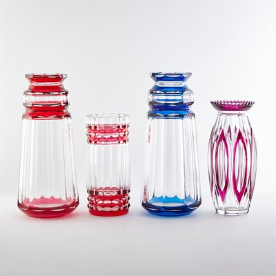 Lot 458 - Group of Continental Art Deco Overlay Glass...