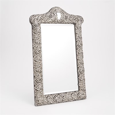 Lot 197 - Edwardian Silver Framed Mirror Henry Matthews,...