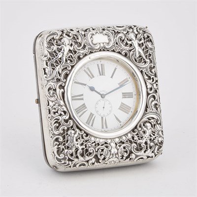 Lot 199 - Victorian Silver Mounted Goliath Clock William...