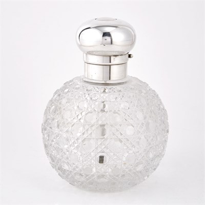 Lot 211 - Victorian Silver Mounted Cut Glass Atomizer...