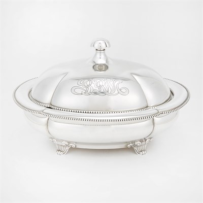 Lot 181 - Towle Sterling Silver Covered Vegetable Bowl...