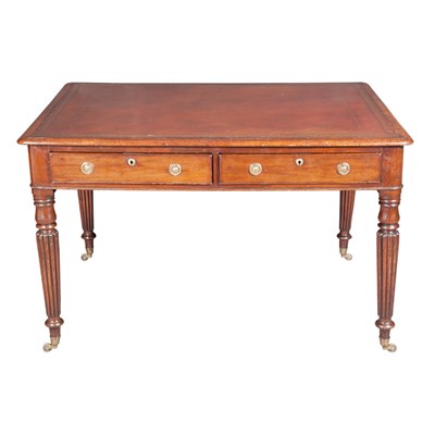 Lot 343 - William IV Mahogany Writing Table The leather...