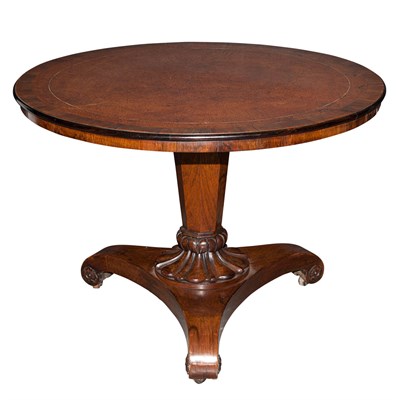 Lot 140 - Rosewood and Burrwood Center Table Height 28...