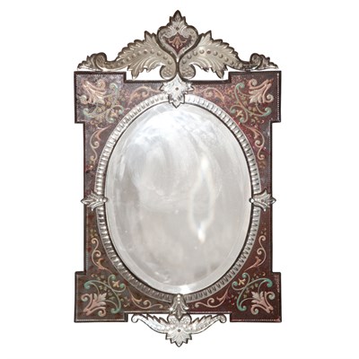 Lot 158 - Venetian Mirror Framed Mirror Of shaped...