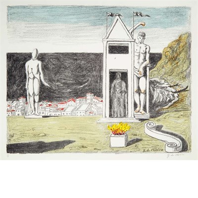 Lot 40 - Giorgio de Chirico (1888-1978) LA SPONDA...