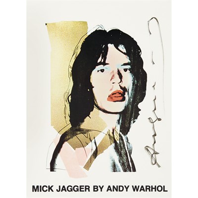 Lot 194 - Andy Warhol MICK JAGGER BY ANDY WARHOL Color...
